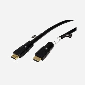 ROLINE Câble HDMI 20m HDMI Type A Mâle/Mâle Noir - 3860x2160 (2160p) - Compatible 3D et HDR - Contacts Or - Réf. 14.01.3455 - Miniature 2