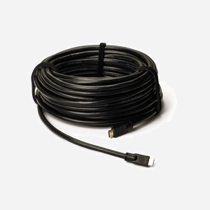 ROLINE Câble HDMI 20m HDMI Type A Mâle/Mâle Noir - 3860x2160 (2160p) - Compatible 3D et HDR - Contacts Or - Réf. 14.01.3455 - Miniature 4