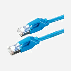 Câble de Patch Draka Comteq S/FTP Cat6 Bleu 0.5m, 8x AWG 27, 100 Ohm - Référence 21.05.2004 - Miniature 1