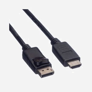 VALUE Câble DisplayPort 1.1 M/M 3m Noir - Résolution jusqu'à 1920x1200 (WUXGA) @60Hz, Contacts Or, Compatible Audio, Connecteurs droits - Miniature 2