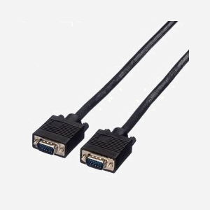 VALUE Câble SVGA HD15 M/M 10m - Connecteurs Or, Double Blindage (Feuille/Tresse), AWG 28, RoHS - Miniature 2