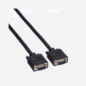 VALUE Câble SVGA HD15 Mâle/HD15 Mâle 6m Noir - Connecteurs VGA (D-Sub) Mâle, Facteur de forme droit - Réf: 11.99.5256 - Miniature 2