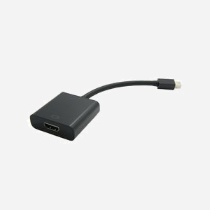 VALUE Adaptateur Mini DisplayPort Mâle vers HDMI Type A Femelle Noir, Dimensions 14 x 44 x 44 mm, Compatible avec Cartes Graphiques Mini DisplayPort - Miniature 2
