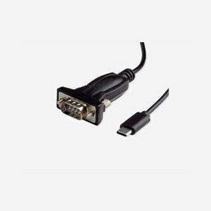 VALUE Adaptateur USB-C vers DB9/DB25, Connecteurs Mâles, 1.8m, Noir, Réf. 12.99.1162 - Câble Convertisseur USB Type C vers Port Série DB9 et DB25 - Miniature 1