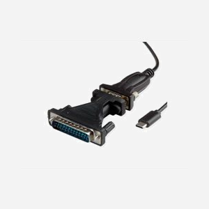 VALUE Adaptateur USB-C vers DB9/DB25, Connecteurs Mâles, 1.8m, Noir, Réf. 12.99.1162 - Câble Convertisseur USB Type C vers Port Série DB9 et DB25 - Miniature 4