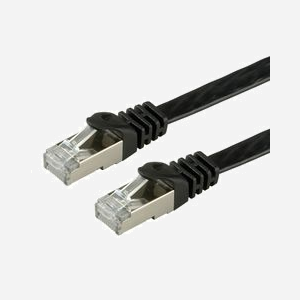 VALUE Câble Réseau 3m Cat6a F/UTP (FTP) Noir - Connecteurs RJ-45 Mâle/Mâle - Gaine LSZH - Impédance 100 Ohm - Réf. 21.99.0833