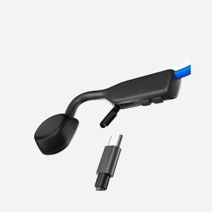 Casque SHOKZ OpenMove S661BL Bluetooth 5.1 Bleu : Oreillettes à Conduction Osseuse, Micro Anti-Bruit, IP55, 20-20000Hz, USB Type-C, 29g - Miniature 4