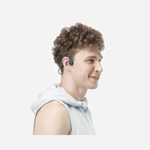 Casque SHOKZ OpenMove S661BL Bluetooth 5.1 Bleu : Oreillettes à Conduction Osseuse, Micro Anti-Bruit, IP55, 20-20000Hz, USB Type-C, 29g - Miniature 5