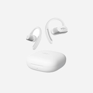 SHOKZ OpenFit Air Blanc - Casque sans fil Bluetooth 5.2, crochets auriculaires, IP54, 50-16000Hz, Micro intégré -38dB, Autonomie étendue avec boîtier 600mAh - Miniature 2