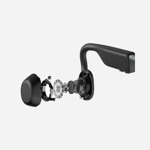 SHOKZ OpenMove Casque Sport Minerve Bluetooth 5.1 Gris - 20-20000Hz, IP55, Portée 10m, Microphone intégré avec réduction de bruit, Autonomie 6h - Miniature 3