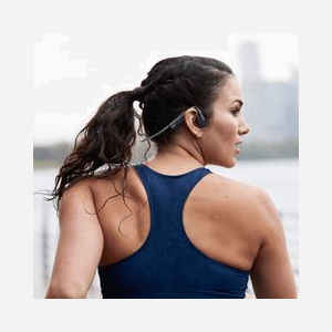 SHOKZ OpenMove Casque Sport Minerve Bluetooth 5.1 Gris - 20-20000Hz, IP55, Portée 10m, Microphone intégré avec réduction de bruit, Autonomie 6h - Miniature 5