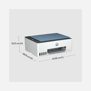 HP Smart Tank 5106 - Imprimante Jet d'Encre Couleur All-in-One, 4800x1200 DPI, 12/5 ppm ISO, Scanner 1200 DPI, Wi-Fi, Recto-Verso Manuel - Miniature 5