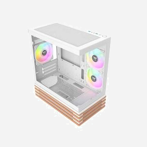 Thermaltake View 170 WS ARGB Snow Micro Tower Blanc - Micro ATX/Mini-ITX, 1x3.5", 2x2.5", 3x 120mm ARGB, USB 3.2 Gen 1, SPCC/Verre trempé - Miniature 5