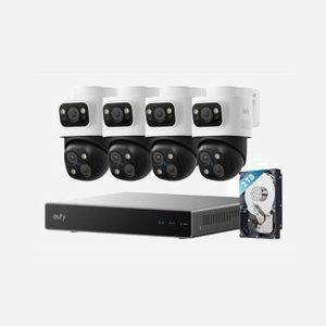 Eufy NVR Security System S4 Max - 8 Canaux - Résolution 4K (3840x2160) - HDD 2To (extensible 16To) - PoE - CPU Octa-Core - Noir/Gris/Blanc - E8E00322 - Miniature 1