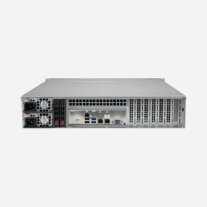 Serveur rack Supermicro CSE-826BAC12-R802LPB 2U gris avec alimentation 800W redondante, support 12 baies 3.5" pour disques durs, dimensions 437x647x89 mm - Miniature 2