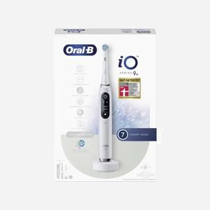 Oral-B iO 9N Brosse à Dents Vibrante Adulte Blanche avec 7 Modes (Soin Quotidien, Gencives, Intense, Sensible, Tongue care, Blanchiment), Capteur de Pression et 2 Têtes - Miniature 3