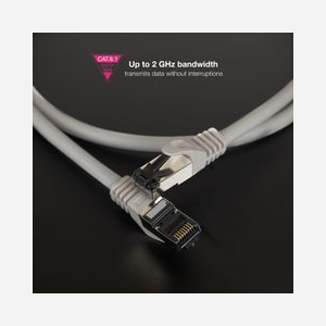 Nanocable 10.20.2015 Câble Réseau 15m Cat8.1 S/FTP (S-STP) Gris, Connecteurs RJ-45 Mâle/Mâle, Cuivre sans oxygène, 40 Gigabit Ethernet, LSZH - Miniature 4