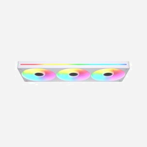 COUGAR CF-UN360FW-RGB - Kit de 3 ventilateurs 120mm pour boîtier PC, Blanc, 700-2500 tr/min, 78.2 CFM, 5.4 mmH2O, FDB, RGB, connecteurs 4-Pin/3-Pin - Miniature 2