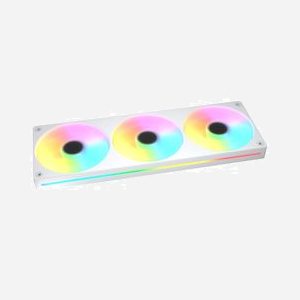 COUGAR CF-UN360FW-RGB - Kit de 3 ventilateurs 120mm pour boîtier PC, Blanc, 700-2500 tr/min, 78.2 CFM, 5.4 mmH2O, FDB, RGB, connecteurs 4-Pin/3-Pin - Miniature 3