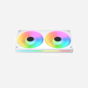 COUGAR Refroidisseur liquide All-in-One CGR-PSDVPRGB-W-240 Blanc, 2 ventilateurs 12cm 700-2500 RPM, sockets Intel/AMD, radiateur aluminium 272mm, éclairage RGB - Miniature 3