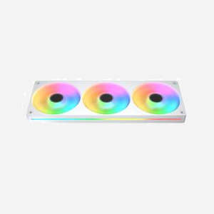 COUGAR Refroidisseur liquide All-in-One CGR-PSDVPRGB-W-360 Blanc, radiateur 392mm, 3x 120mm PWM RGB, 700-2500 RPM, 5.4 mmH2O, sockets Intel/AMD - Miniature 3