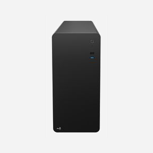 Aerocool CS110 Mini Tower Noir - Boîtier PC Micro ATX / Mini-ITX, 2x2.5", 2x3.5", 1x80mm, USB 3.2 Gen 1, SPCC 0.7mm, sans alimentation - Miniature 2