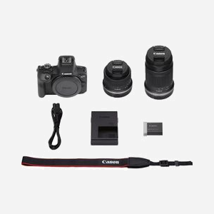 Canon EOS R100 Kit MILC 24.1MP CMOS + RF-S 18-45mm F4.5-6.3 IS STM + RF-S 55-200mm F5-7.1 IS STM, Vidéo 4K, Écran 3", WiFi, Bluetooth - Miniature 5