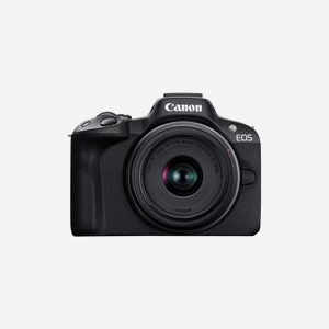 Canon EOS R50 Kit MILC Noir : 24.2MP CMOS, Vidéo 4K, RF-S 18-45mm IS STM + RF-S 55-210mm F5-7.1 IS STM, Ecran tactile, WiFi, Bluetooth
