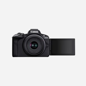 Canon EOS R50 Kit MILC Noir : 24.2MP CMOS, Vidéo 4K, RF-S 18-45mm IS STM + RF-S 55-210mm F5-7.1 IS STM, Ecran tactile, WiFi, Bluetooth - Miniature 2