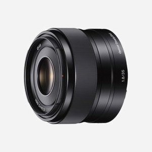 Objectif Sony SEL35F18 F1.8 Monture E APS-C 35mm (Eq. 52.5mm) avec Stabilisation SteadyShot, Construction 8/6, Diamètre Filtre 49mm