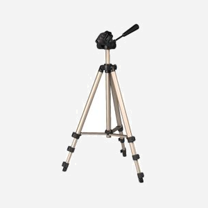 Hama Star 75 Trépied Aluminium Noir/Argent - Hauteur 42.5-125cm, Tête 3D, Pas de Vis 1/4", Charge Max 0.5kg, avec Étui, Référence 00004175