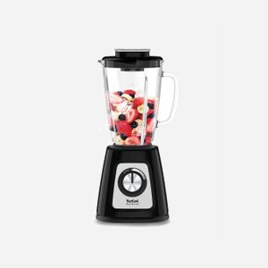 Tefal BlendForce II BL4358 Mélangeur 800W, Bol Verre 1.25L (1.75L max), 2 Vitesses, Fonction Pulse, Noir/Acier brossé, Lames Inox, Pièces Lave-Vaisselle - Miniature 1