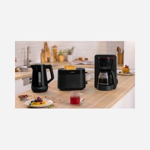 Bouilloire Bosch TWK1M123 1.7L 2400W Noir, Corps en Plastique, Indicateur Niveau d'Eau, Arrêt Surchauffe, Filtre Anti-calcaire, Élément Chauffant Dissimulé - Miniature 5