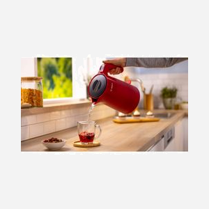 Bouilloire Bosch TWK2M164 1.7L 2400W Noir/Gris/Rouge Corps Plastique avec Indicateur Niveau d'Eau, Filtre Anti-calcaire & Sécurité Surchauffe - Miniature 4
