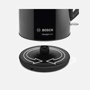 Bouilloire Bosch TWK3P423 1.7L 2400W Noire Inox, Corps Acier Inoxydable, Filtre Amovible, Base 360°, Sécurité Arrêt Automatique - Miniature 3