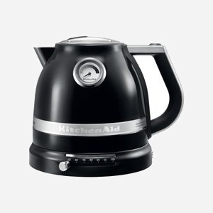 KitchenAid 5KEK1522EOB Bouilloire Onyx Black 1.5L 2400W Acier Inox/Alu Thermostat Réglable 7 Températures Indicateur Niveau d'Eau Filtre Anti-Calcaire