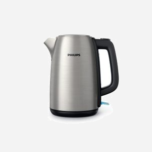 Bouilloire Philips HD9351/90 Viva Collection, 1.7L, Acier Inoxydable, 2020W, Filtre Anti-Calcaire, Sécurité Anti Chauffe à Sec, Base 360°, Coupure Automatique - Miniature 1