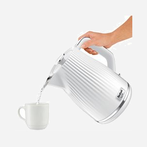 Bouilloire Tefal KO250130 Blanc 1.7L 2400W avec Arrêt Surchauffe, Base 360°, Élément Dissimulé, Coupure Automatique, Rangement Câble et Indicateur Lumineux - Miniature 3