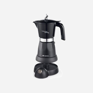Ariete Cafetière Moka Électrique 6 Tasses 480W Noir - Référence 00M136801AR0 - Carafe, Fonction Maintien au Chaud 30min, Base 360°, Dimensions 135x175x270mm - Miniature 2