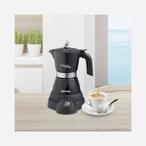 Ariete Cafetière Moka Électrique 6 Tasses 480W Noir - Référence 00M136801AR0 - Carafe, Fonction Maintien au Chaud 30min, Base 360°, Dimensions 135x175x270mm - Miniature 4
