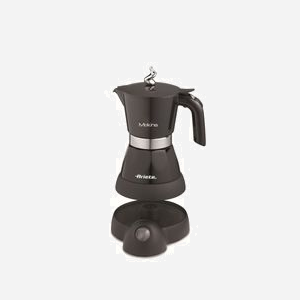 Ariete Cafetière Moka Électrique Semi-Automatique 2 Tasses, Carafe Verre, 400W, Noir, Référence 00M135811AR0, Dimensions 135x210x250mm, Certification CE - Miniature 2