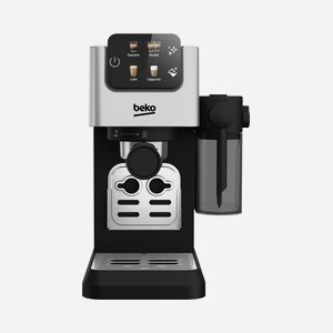 Beko CEP5304X Machine Expresso Semi-Automatique 1.1L, 1628W, 15 Bar, Mousseur Lait, Ecran LCD, Inox, 2 Tasses, Programme Nettoyage, Multi-Boissons - Miniature 2