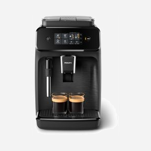 Philips Série 1200 EP1220/00 Machine Expresso Automatique, 15 bar, Broyeur Céramique 12 Niveaux, Réservoir 1.8L, 2 Boissons, Mousseur Lait, Noir Mat - Miniature 3