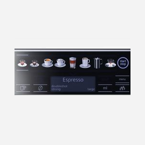 Machine Expresso Automatique Siemens EQ.6 plus s500 TE655319RW 1.7L 1500W Noir/Métal 19 bar Broyeur 300g 2 Tasses LCD - Miniature 3