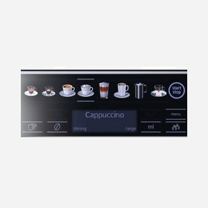 Machine Expresso Automatique Siemens EQ.6 plus s500 TE655319RW 1.7L 1500W Noir/Métal 19 bar Broyeur 300g 2 Tasses LCD - Miniature 4