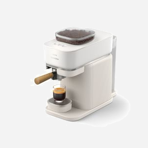 Philips Baristina BAR302/20 Machine Expresso Semi-Automatique 16 bar, Broyeur Céramique 170g, Réservoir 1.2L, Lungo, Blanc, 180x380x345mm - Miniature 5