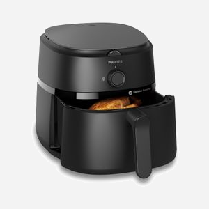 Philips Airfryer Série 1000 NA130/00, Friteuse à air chaud 6.2L, Technologie Rapid Air, 1700W, Thermostat 80-200°C, Minuteur 60 min - Miniature 3