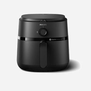 Philips Airfryer Série 1000 NA130/00, Friteuse à air chaud 6.2L, Technologie Rapid Air, 1700W, Thermostat 80-200°C, Minuteur 60 min - Miniature 4