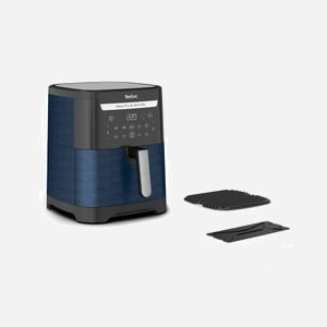 Tefal Easy Fry & Grill EY801410 Friteuse à Air Chaud Double 6.5L 1830W, 8 Programmes, Écran LCD, Type de construction Double, Bleu
