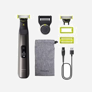 Philips OneBlade Pro 360 QP6552/15 Visage + Corps - Tondeuse, stylisation et rasage - 20 hauteurs (0.4-10mm) - Autonomie 120min - Écran LED - Li-Ion - Wet&Dry
